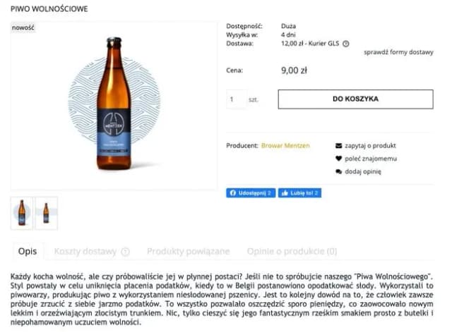 Gdzie kupić piwo Mentzen? Sprawdź najlepsze sklepy i ceny Gdzie kupić piwo Mentzen? Sprawdź najlepsze sklepy i ceny